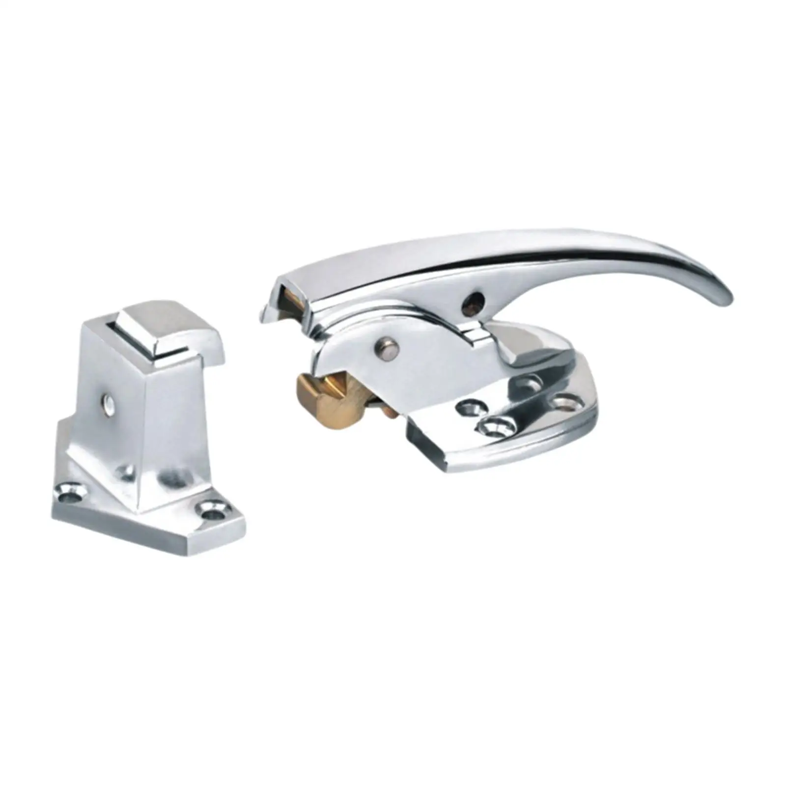 Heavy Duty Freezer Door Handle Complete Latch Kit Spring Loaded Zinc Alloy for Industrial Refrigeration Doors