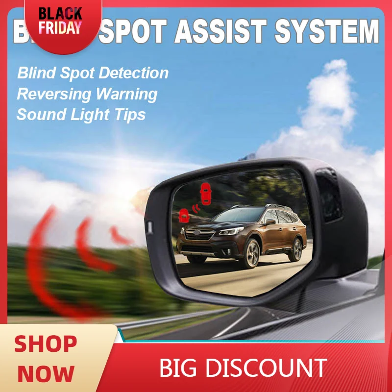 Car BSD BSM BSA Blind Area Spot Warning Drive Mirror Rear Radar Microwave Detection System For Subaru Outback 2012 to 2023 2024