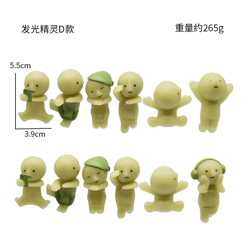 Sonny Angel SMISKI LIVING Series Noctilucent Green Doll Blind Box Toilet Bath Living Party Series Decor Desktop Model Xmas Gift