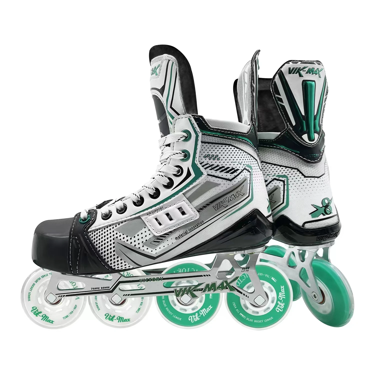 

Professional Men and Women Dryland Ice Hockey Skates Upgrade New Style with PU Wheel Material Skates More Wear-resisting