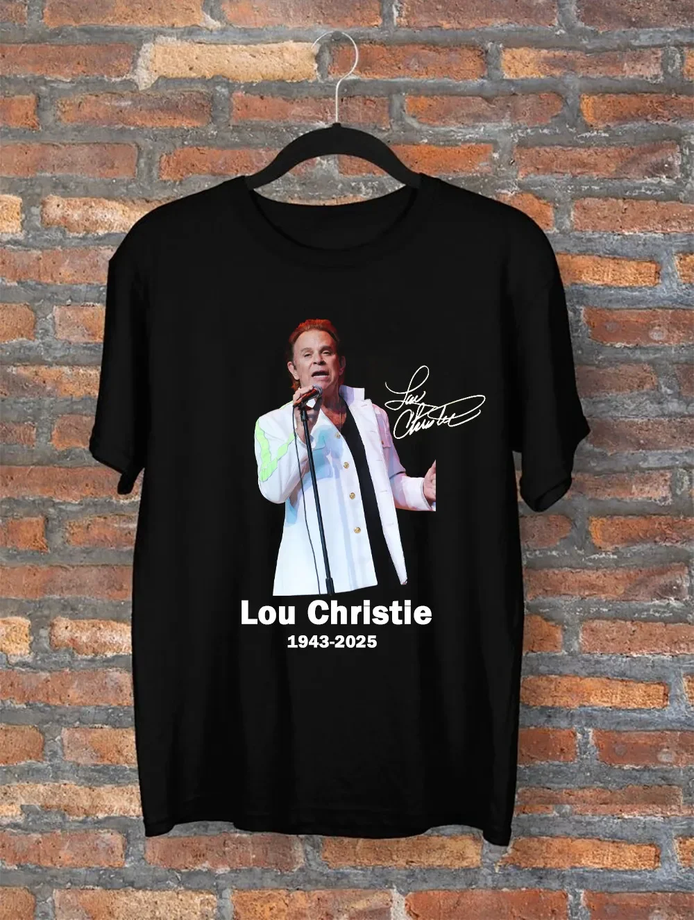 Rest in Peace Lou Christie 1943-2025 T Shirt Black All Size Gift For Fan AR1400