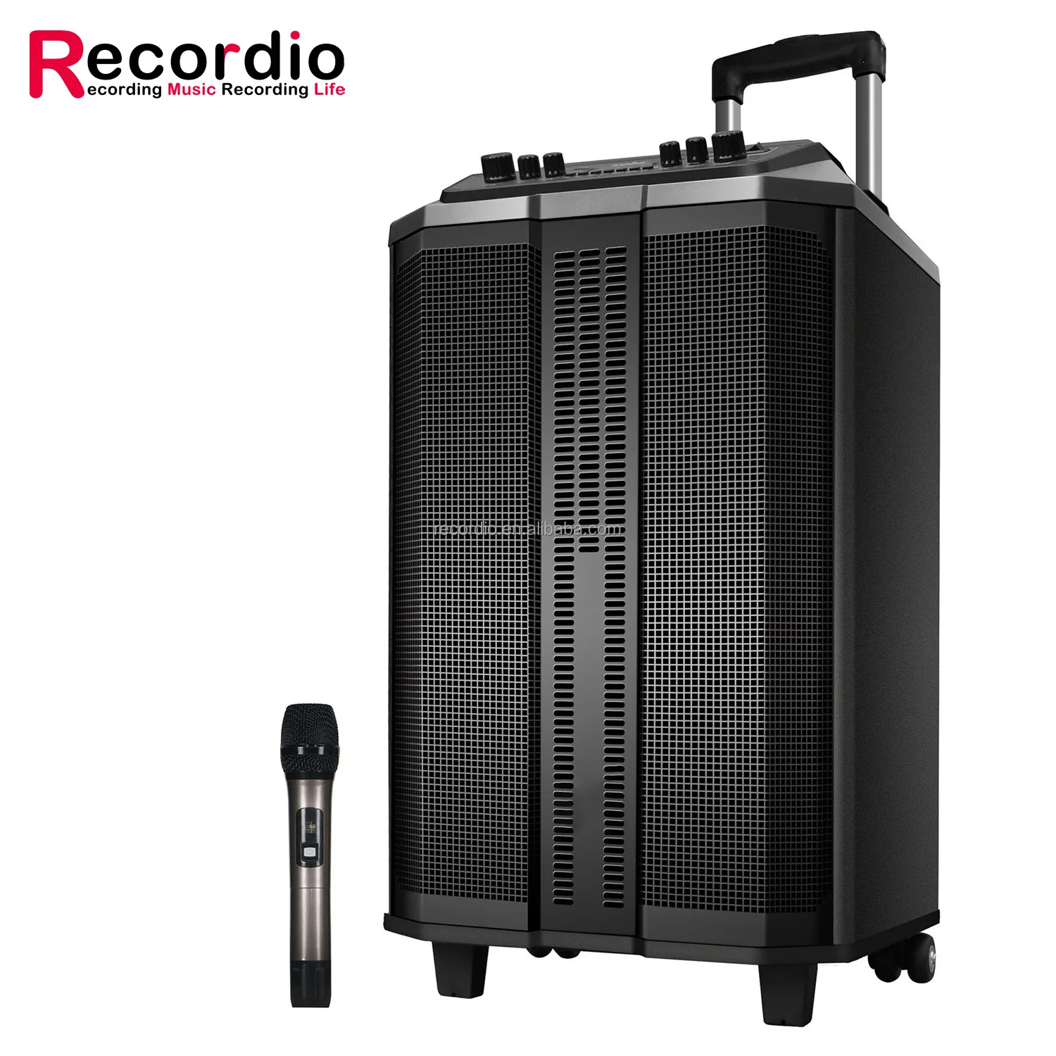 

GAT-KD801A Two-way Outdoor Mobile Speaker with Wireless Microphone for Outdoor, Wedding, Party