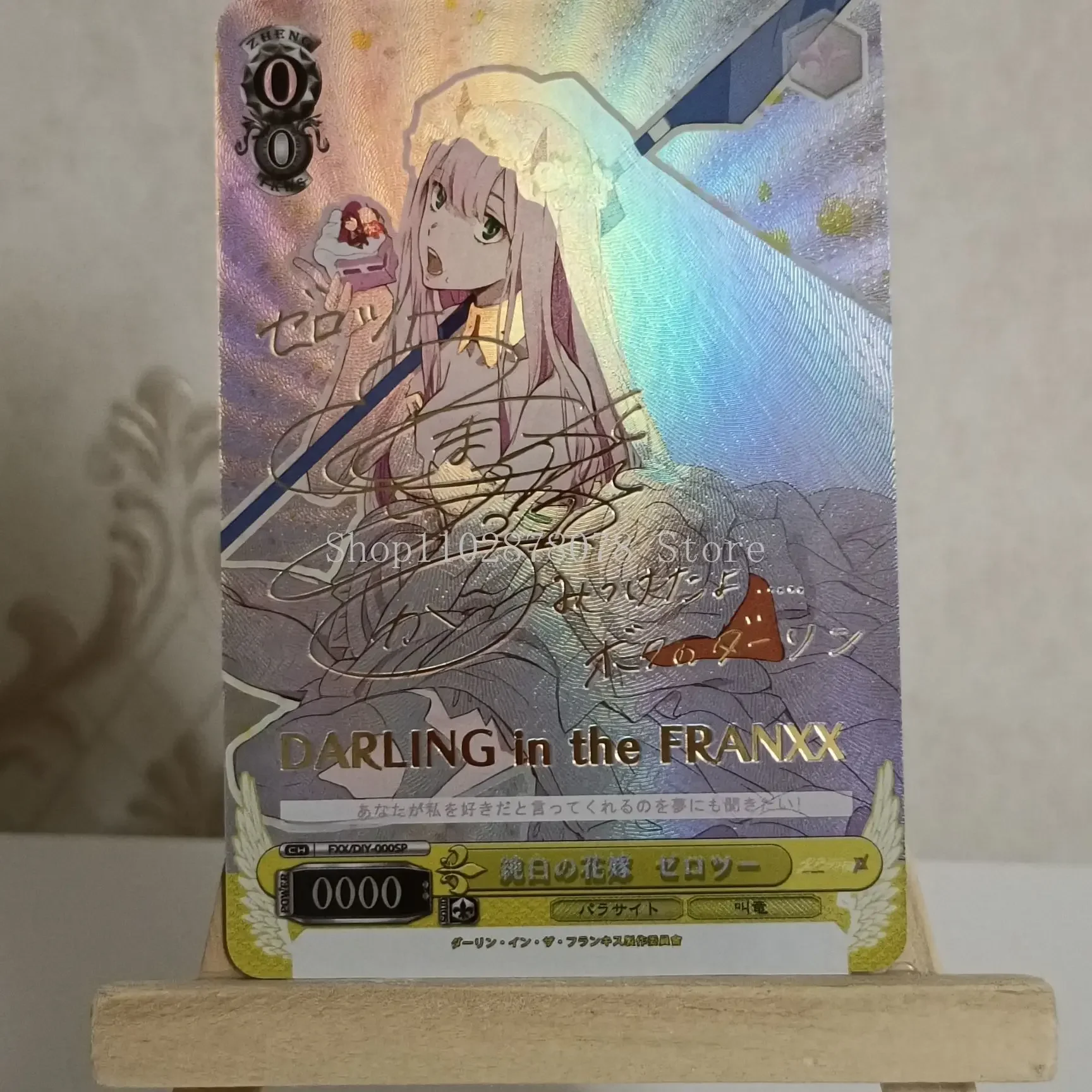 DARLING in the FRANXX 02 Figure Memorial Collection Flash Card Anime Periphery Child Birthday Gift 86*59mm