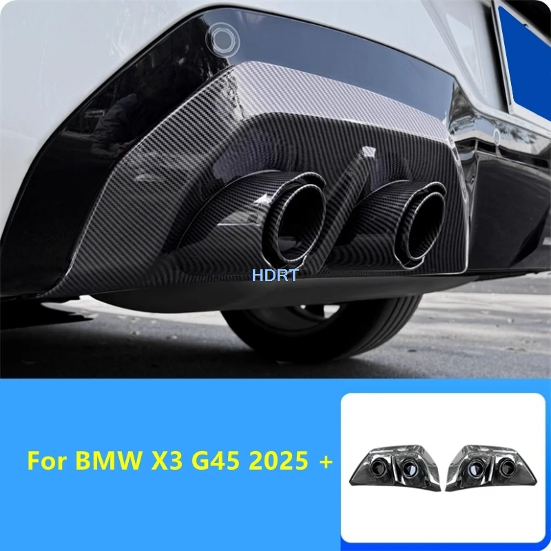 Für BMW X3 G45 ‌   2025 + Auto Styling Hinten Lip Spoiler Diffusor Spitze Auspuffrohr Schwanz Throat Abdeckung Schutz Dekoration Zubehör