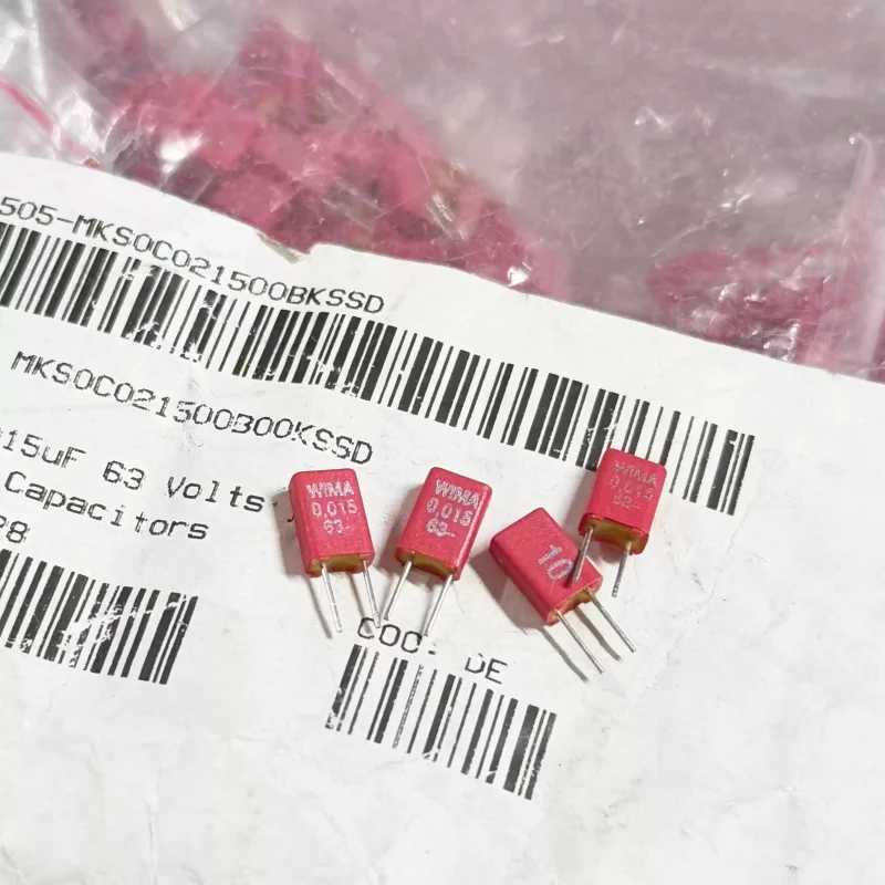 10-100pcs 0.015UF 63V WIMA Red WM 63V0.015UF MKS0C021500B00KSS 15NF 153