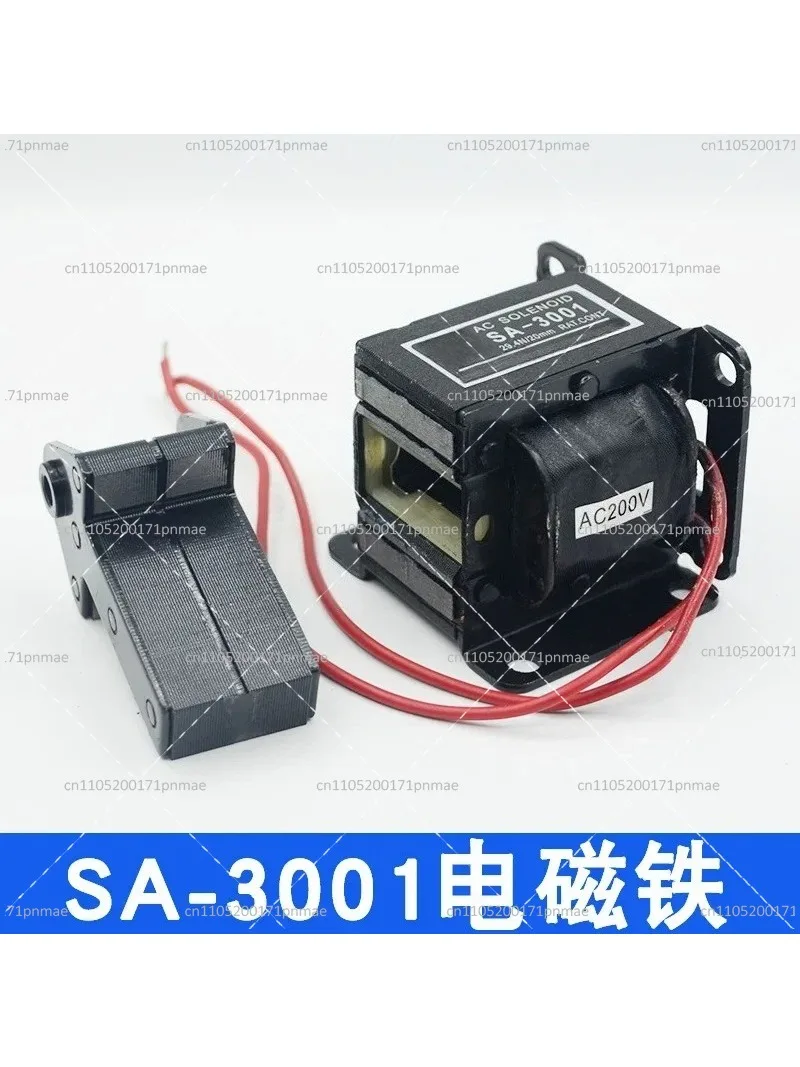 AC Traction Solenoid 29.4N/3KG Pull Stroke 20mm 220V SA-3002 Electromagnetic Actuator