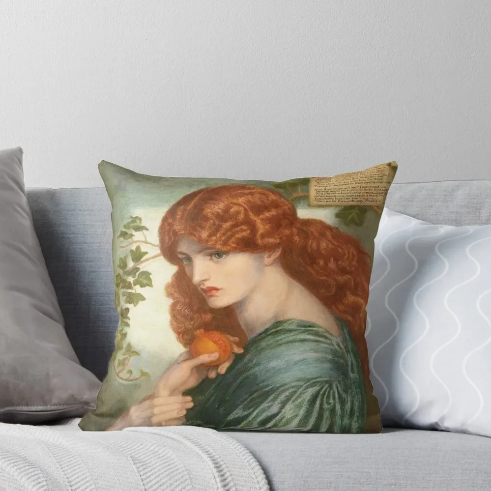 Dante Gabriel Rossetti - Proserpine Throw Pillow Sofas Covers Decorative Cushion Cover Cushions For Children pillow