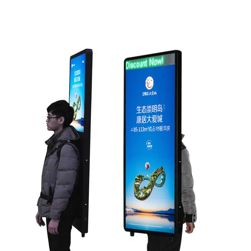 Portable LED Backpack Billboard for Advertising Easy To Install and Carry for Light Box Advertising Use