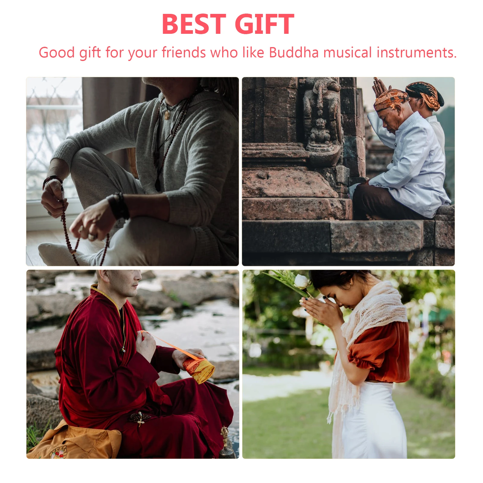 

1Pcs Handmade Singing Bowl Mallet Nepal Durable Wear-Resistant Good Texture Fine Workmanship Meditation Striker Gift Friends