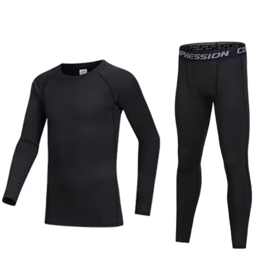 Nouveaux vêtements de sport pour enfants sous-vêtements thermiques bébé séchage rapide vêtements football Compression vêtements de sport pour enfants vêtements basket-ball garçon