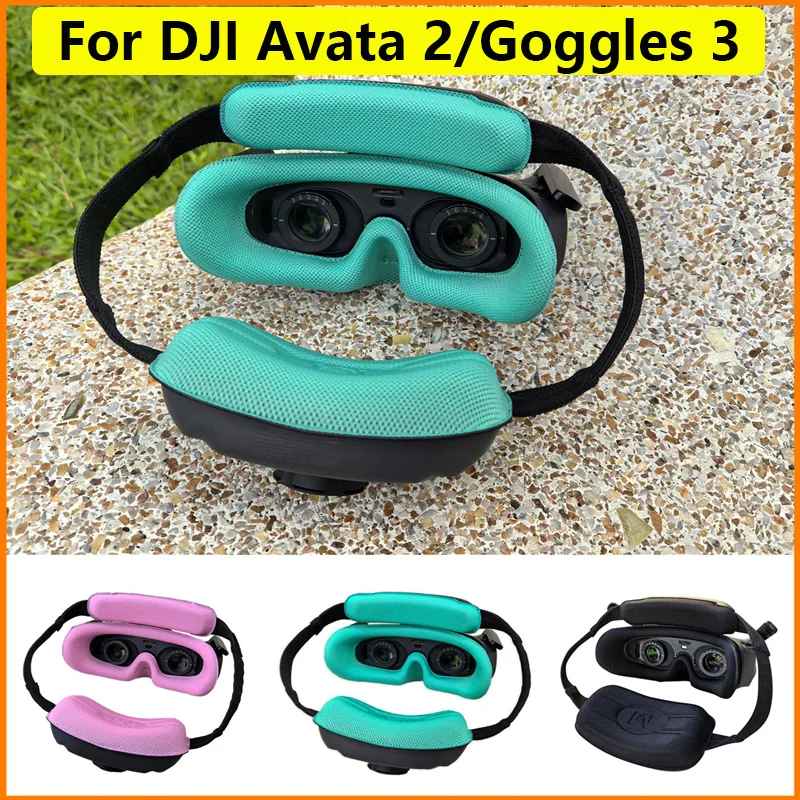 For DJI Goggles 3 Face Cover Head Cushion Sponge Pad Dustproof Replace Mask Glasses Protective Eye Cap Avata 2 Drone Accessories view 2