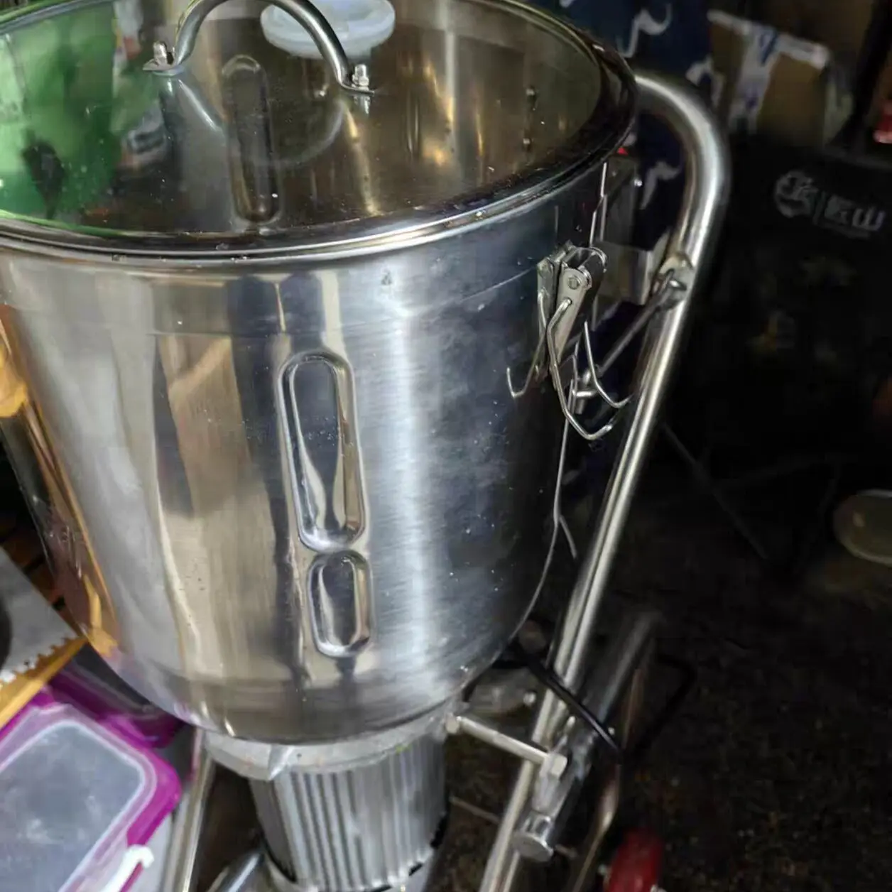 

Commercial 30L Large Capacity Sand Ice Maker Floor Mounted Jam Mixer Milk Shake Mung Bean Ice Wall Breaking Cooking Machine