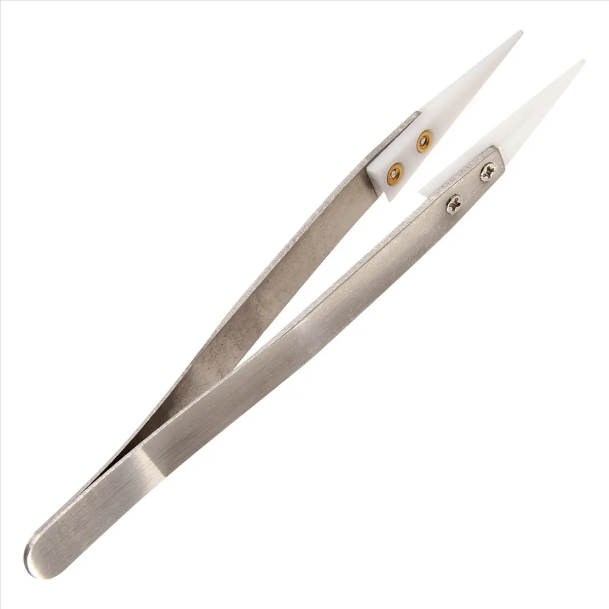 FTGT-Ceramic tweezers with stainless steel handle Refractory Acid- Pointed tweezers