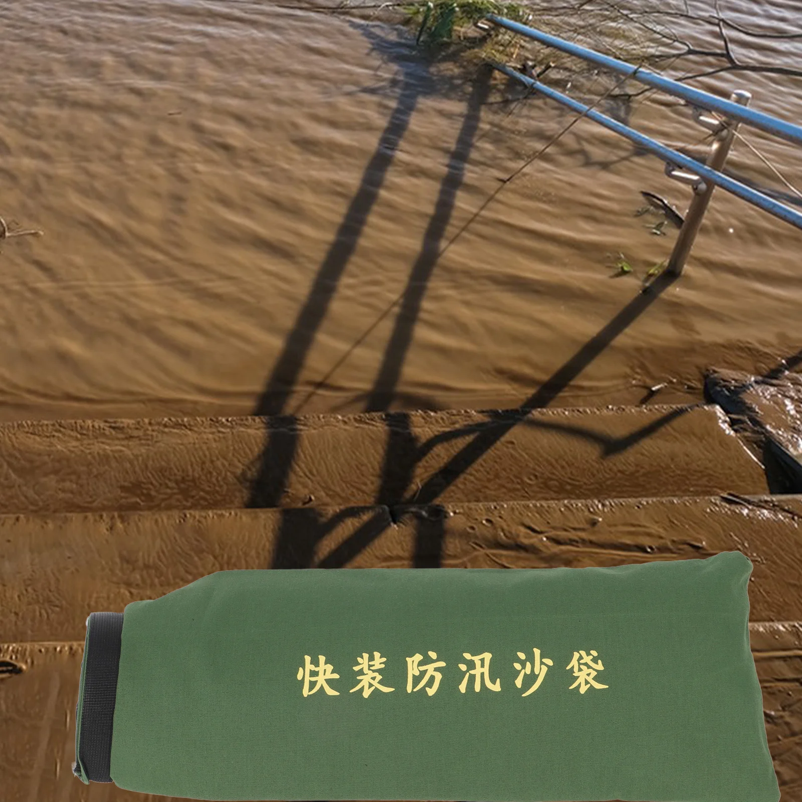 Sturdy Canvas Sandbag for Flood Control Reusable Water Filled Weights for Canopy Tent Legs Trampoline Net Caps Outdoor