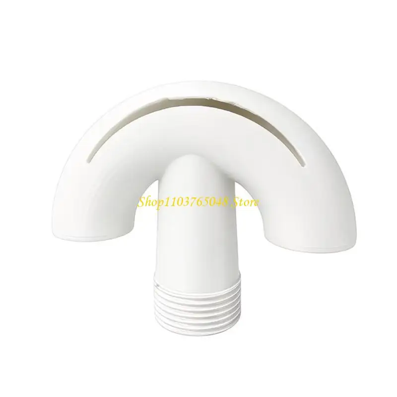 R53E Outdoor Pool Waterfall Sprayer, 3/4Inch Fan Fountains Nozzle with Threaded Connector for Backyard Pool Decoration
