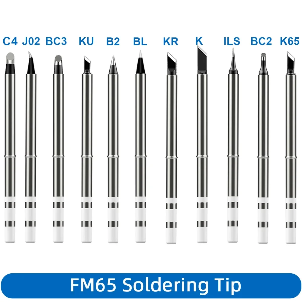 10/20/30 шт. FM65 сменный набор жал для паяльника, совместимый с T65 GVDA GD300 HS01 SH72 - оптовая продажа оптовой упаковки