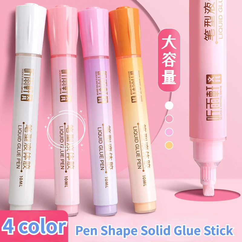 

Large capacity Pen Shape Solid Glue Stick Candy Color Quick-drying High Viscosity DIY Student Handbook Manual Stationery