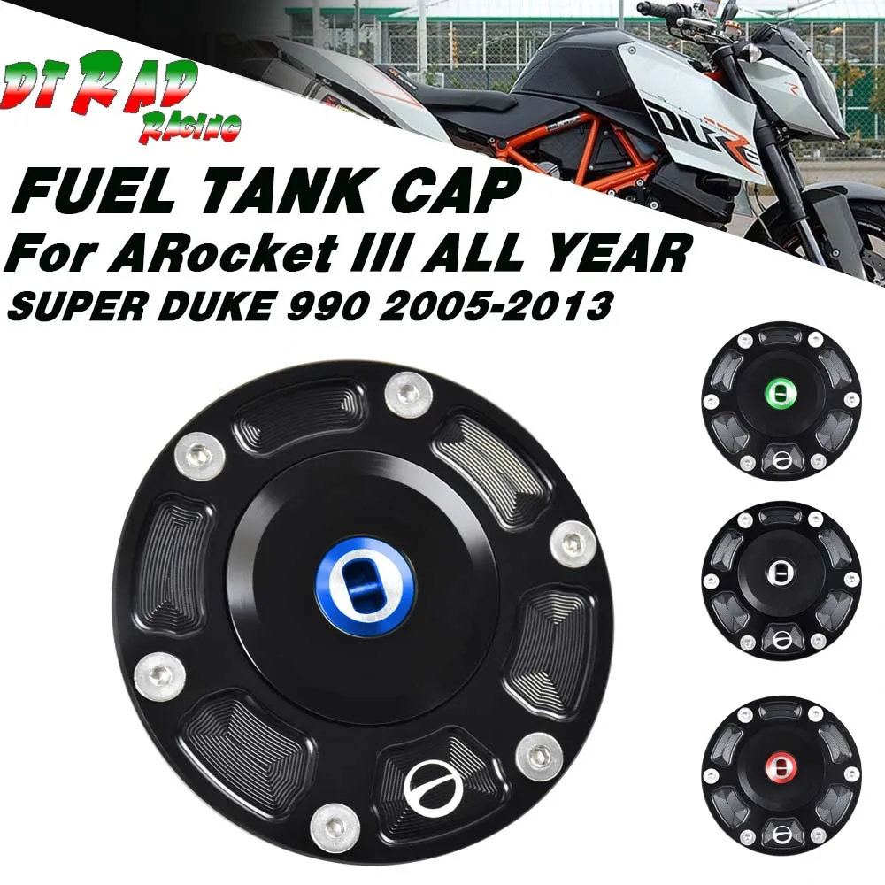 

For SUPER DUKE 990 2005-2013 ARocket III ALL YEARS Anti-Theft Fuel Tank Cap with Key Gasoline Plug Lock Motorcycle Accessories