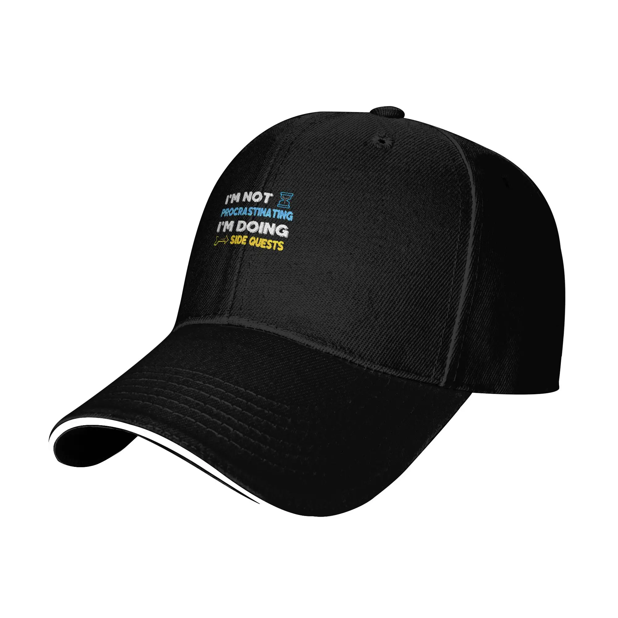 Hot Sale I m not procrastinating    I m doing side quests Baseball Cap  Sport Summer Hat  Forest Hiking Summer Hat