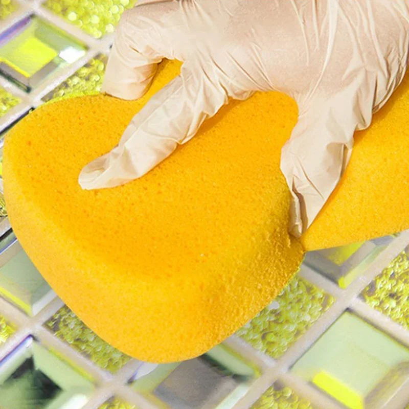 Absorbent Epoxy Colored Sand Sponge Household Cleaning Tools Square High Grade Scrub Wipe Brush Ceramic Tile Joint Grout Sponge