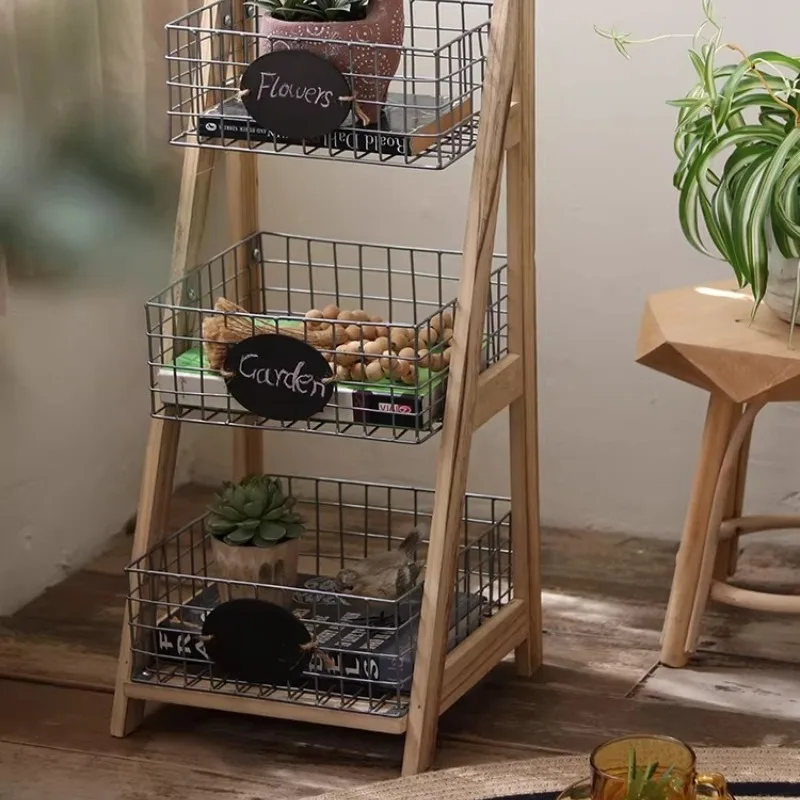 

Металлическая напольная полка - многоярусная стойка для хранения растений, суккулентов, для организации пространства в гостиной, прочный металлический органайзер