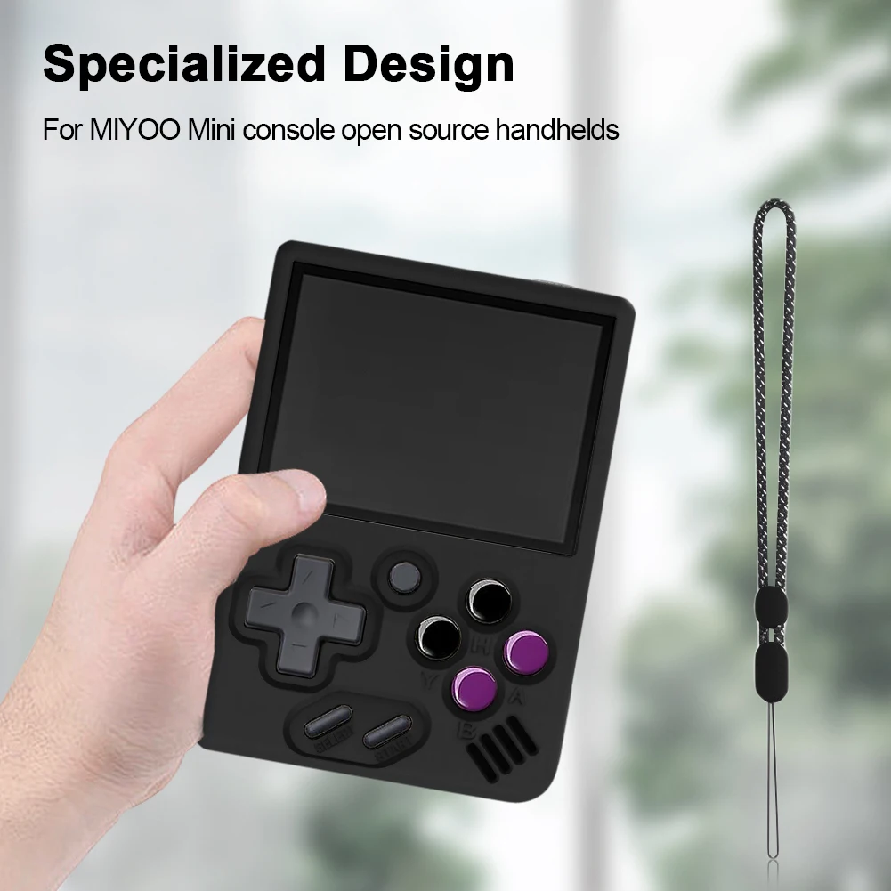 Shockproof Soft Silicone Case for Miyoo Mini/Miyoo Mini Plus Game Console Skin Drop-proof EVA Protective Cover Game Accessories