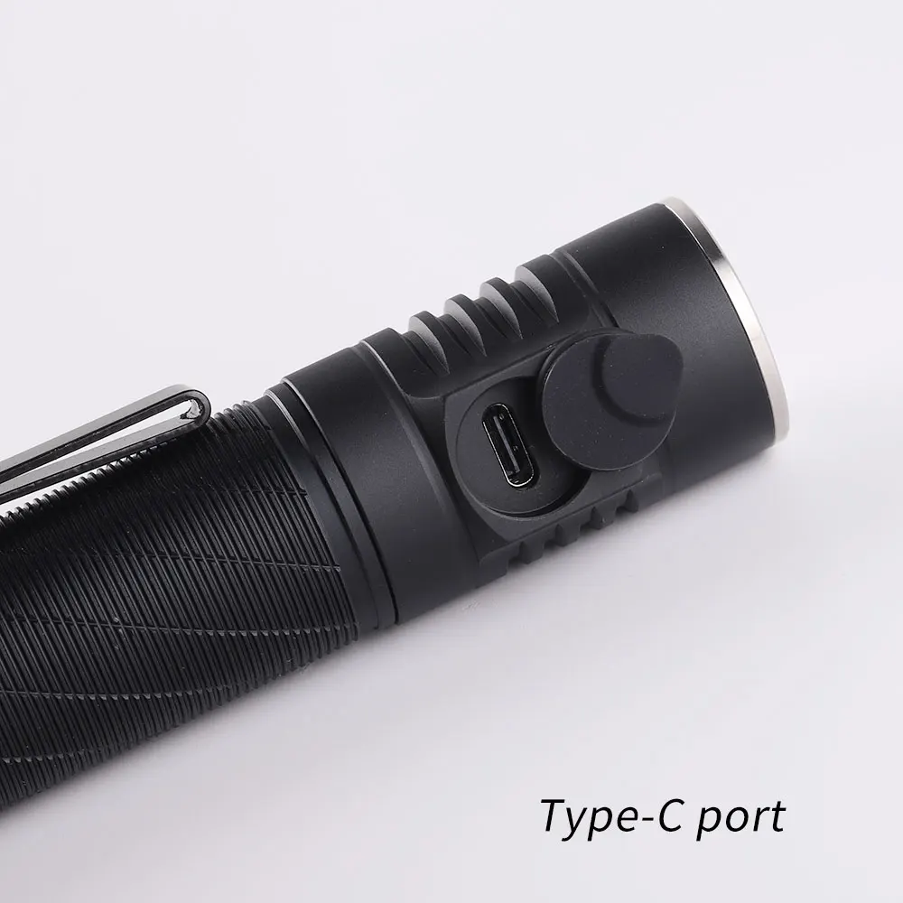 Convoy S21E with B35AM/719A Led Linterna Flashlight 21700 Flash Light Torch Camping Fishing Lamp Work Type-c Charging Port