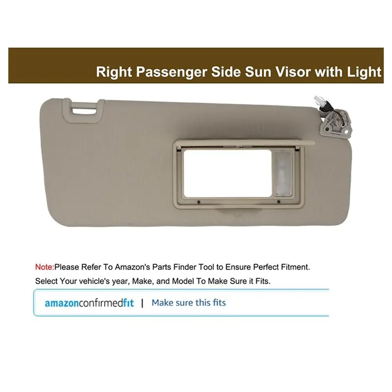 New Arrivals-Car Sun Visor W/Light For Nissan Titan 2004-2024 QX56 Armada 2004-2014