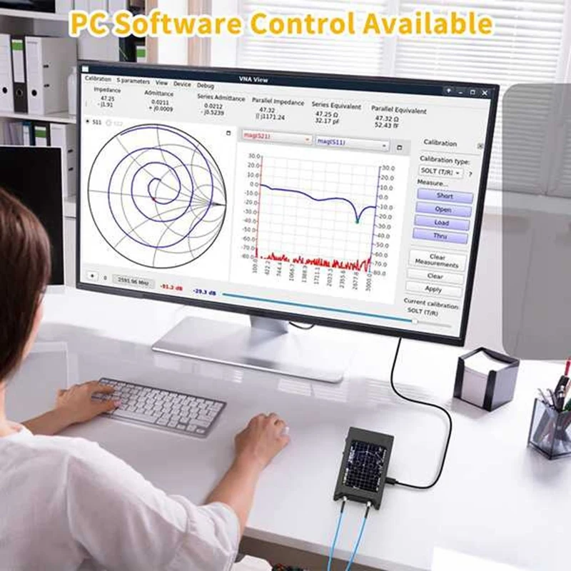 50Khz-6.3Ghz Network Analyzer Litevna-64 4-Inch Touch Screen HF VHF UHF Antenna Analyzer Shortwave Analysis,Update Of Nano VNA