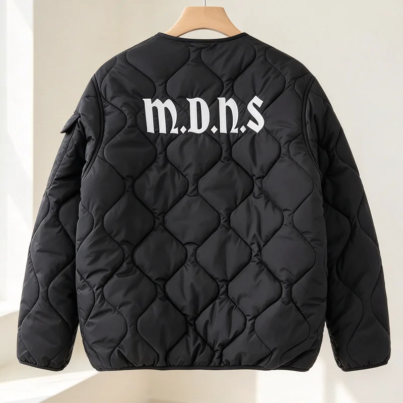 Japanese-style Street Madness Jacket Inner Liner Letter Print Logo High Quality MDNS Coat