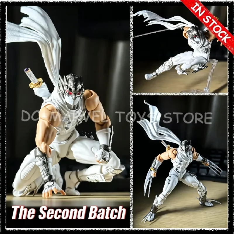 Em Estoque AC Factory Segundo Lote Ryu Versão Branca Hayabusa Kaiyodo Revoltech Amazing Yamaguchi Figura de Ação Ryu Hayabusa