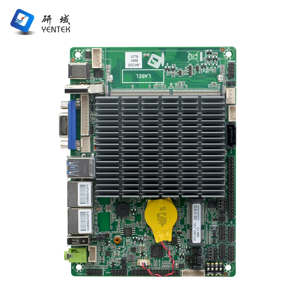 In stock 3.5 Inch Sbc EPIC J6412 Quad Core Mainboard GPIO DDR4 MSATA VGA HD LVDS Mini Fanless Industrial Motherboard