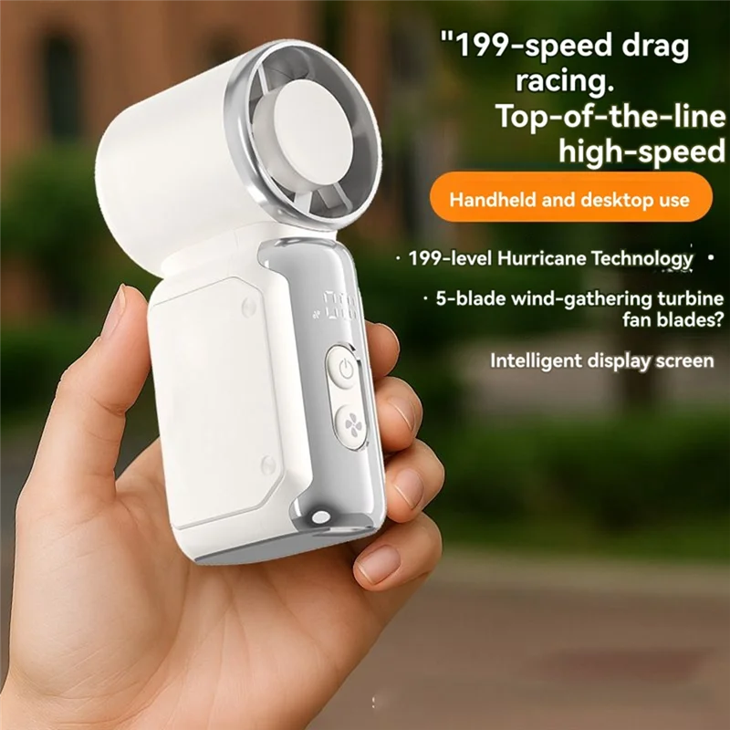 

Y45A-высокоскоростной компрессор холодного воздуха, ручной мини-вентилятор, портативные вентиляторы, 100, скорость ветра, USB, перезаряжаемая зарядка с экраном дисплея