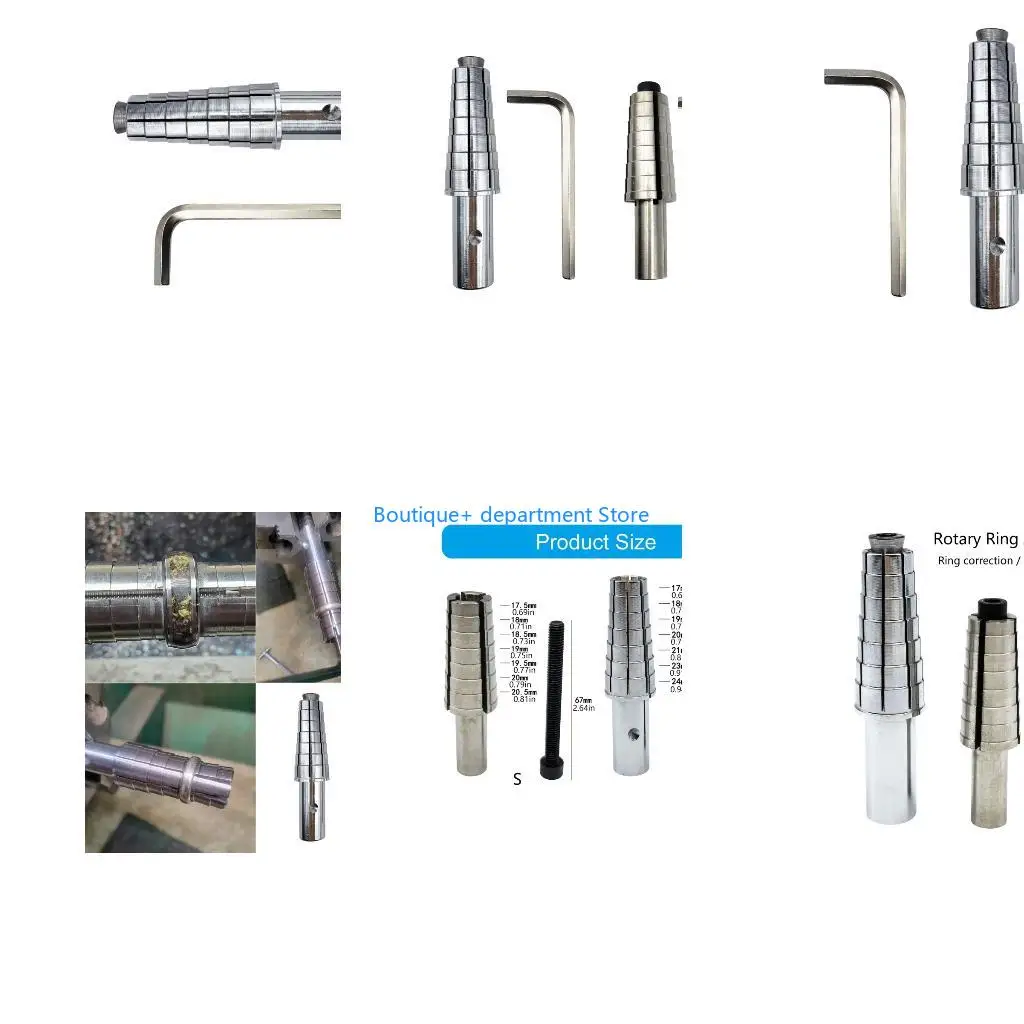 E1PD Easy Rings Resizer Finger Measuring Rings Stretcher Tool Featurings Rotating System for Safe Adjustment Home
