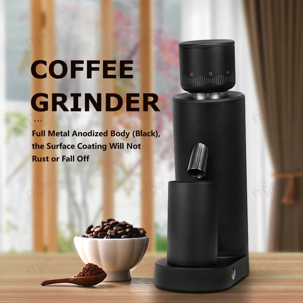 Portable Burr Coffee Grinder 63Mm Electric Espresso Machine Commercial Coffee Grinder