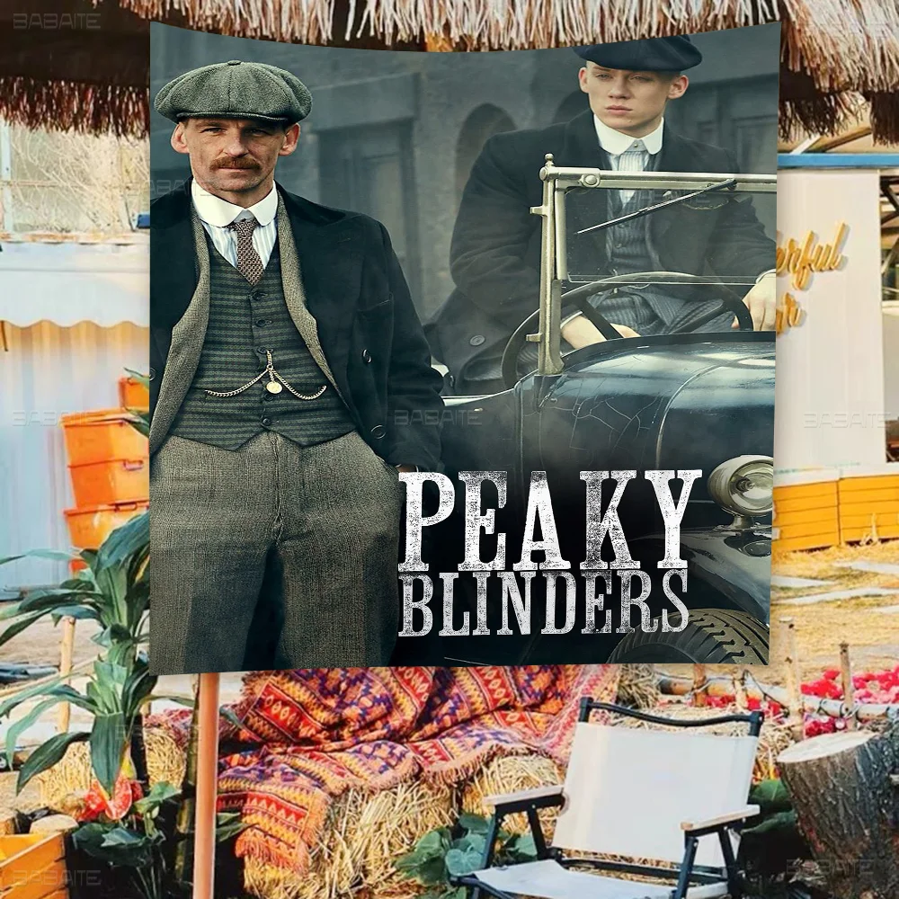 P-Peaky B-Blinders High End Quality Banner Printing Artistic Atmosphere Style Camping Flag