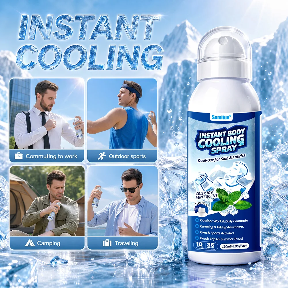 10/20Pcs Summer Cooling Spray Refreshing Body Care Body Health Care