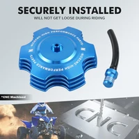 NICECNC For Yamaha YFZ 450R Aluminum Alloy ATV Gas Cap with Breather Valve CNC Machined Anodized For Yamaha YFZ450R 2009-2023