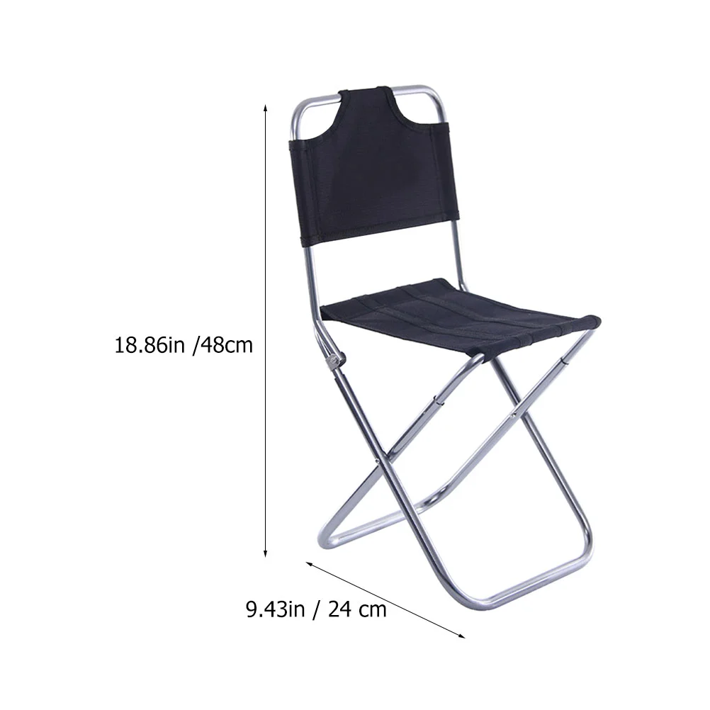 Folding Chair Oxford Cloth Outdoor Alloy Fishing Practical Easy to Carry Foldable Camping Stool Aluminum