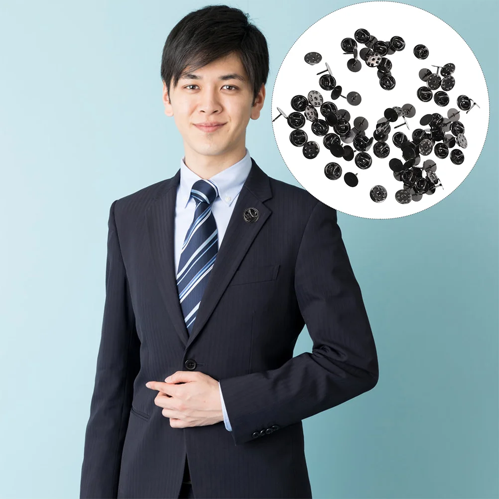 50 set di accessori per cappelli in oro rosa, fermagli per fermacravatta, distintivi, bavero, gioielli, forniture artigianali, frizione