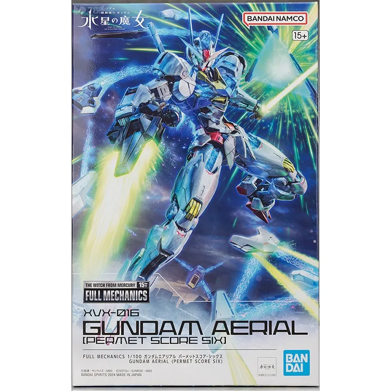 Original Genuine Bandai Anime GUNDAM AERIAL(PERMET SCORE SIX) THE WITCH FROM MERCURY FM Assembly Model Toys Action Figure Gifts