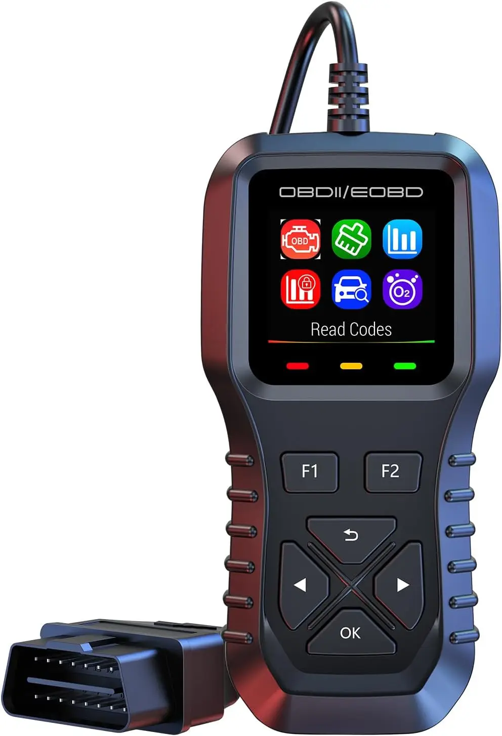 OBD2 Scanner Code Reader for Cars & Trucks - Read/Clear Error Codes, Compatible with All OBD II Protocol Vehicles 2008+