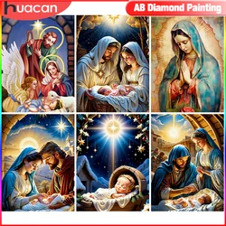 HUACAN Diamond Painting Religion Picture Rhinestones Embroidery Portrait Full Square Round New Arrival Mosaic Handmade Gift