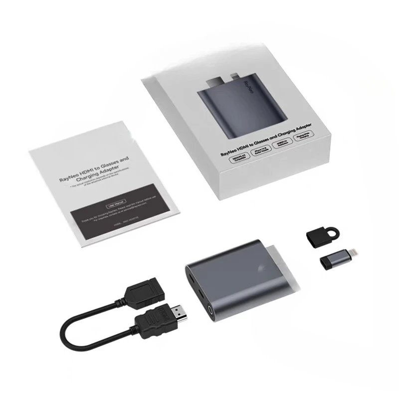 The adapter enjoys giant screen audio and video games while charging and playing, and the portable conversion screen device