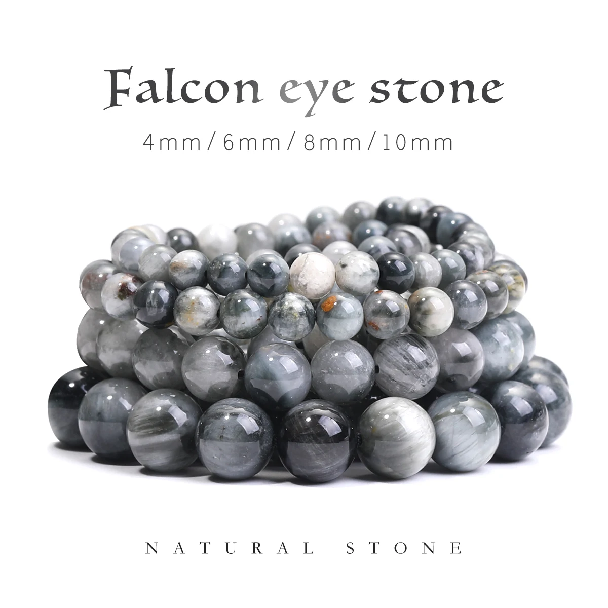 

Натуральный камень Falcon Eye, круглые свободные бусины, размер 6, 8, 10 мм, оптом и в розницу, Piedra de ojo de halcón