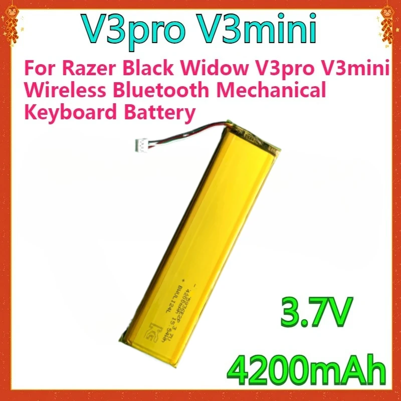 

For Razer Black Widow V3pro V3mini Wireless Bluetooth Mechanical Keyboard Battery 5936E2 New High-quality Rechargeable Battery