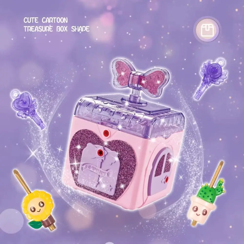

Princess Girl Treasure Chest Toy Educational Toys DIY Handmade Girls Jewelry Box Unlocking With Lock Key Girl's Jewelry Toys