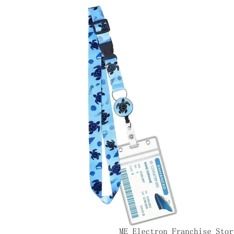 

Neck Lanyard with Badge Card Holder Retractable Identity Card Badge Holder and Removable Lanyard Set for Office School