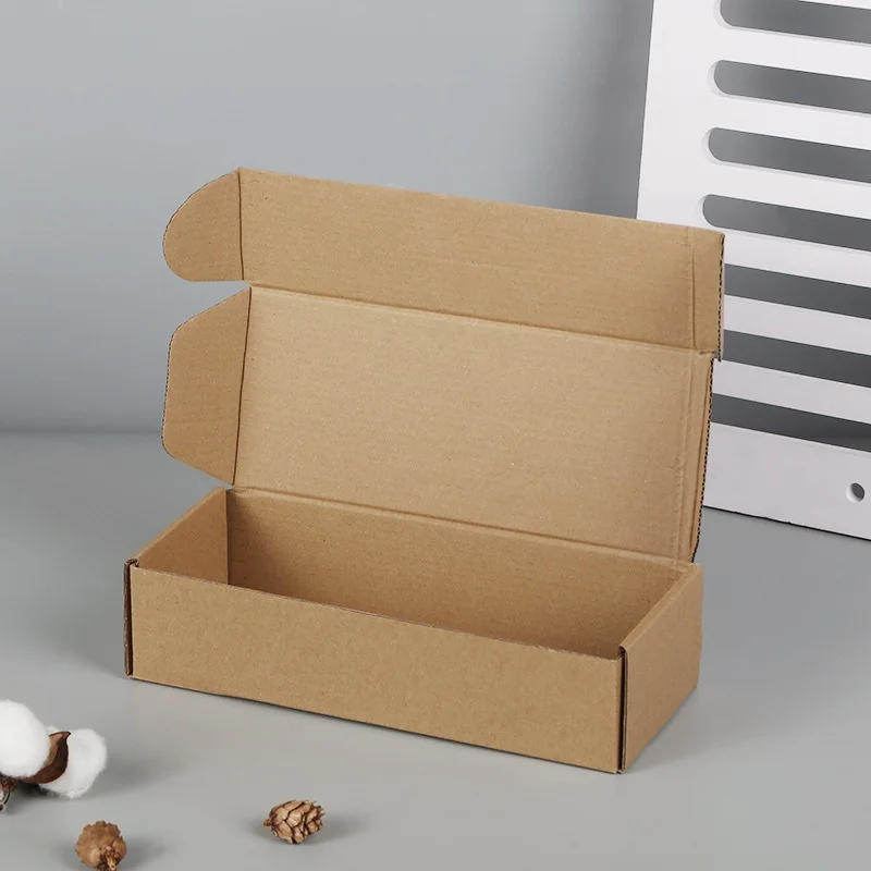 Brown Corrugated Paper Box Aircraft Carton Gift Packing Box Sock Package Hard Paper Gift Box Thicken 10pcs/lot