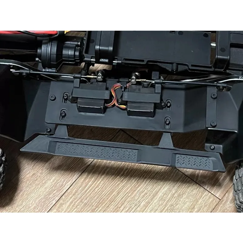 For YK4082 V3 1/8 RC Crawler 3D Printed Carbon Fiber Reinforced Pedal Non-Destructive Install Rock Slider Side Step Upgrade Part